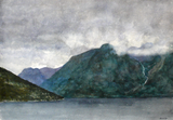 Hardangerfjord vanuit Utne, Noorwegen 